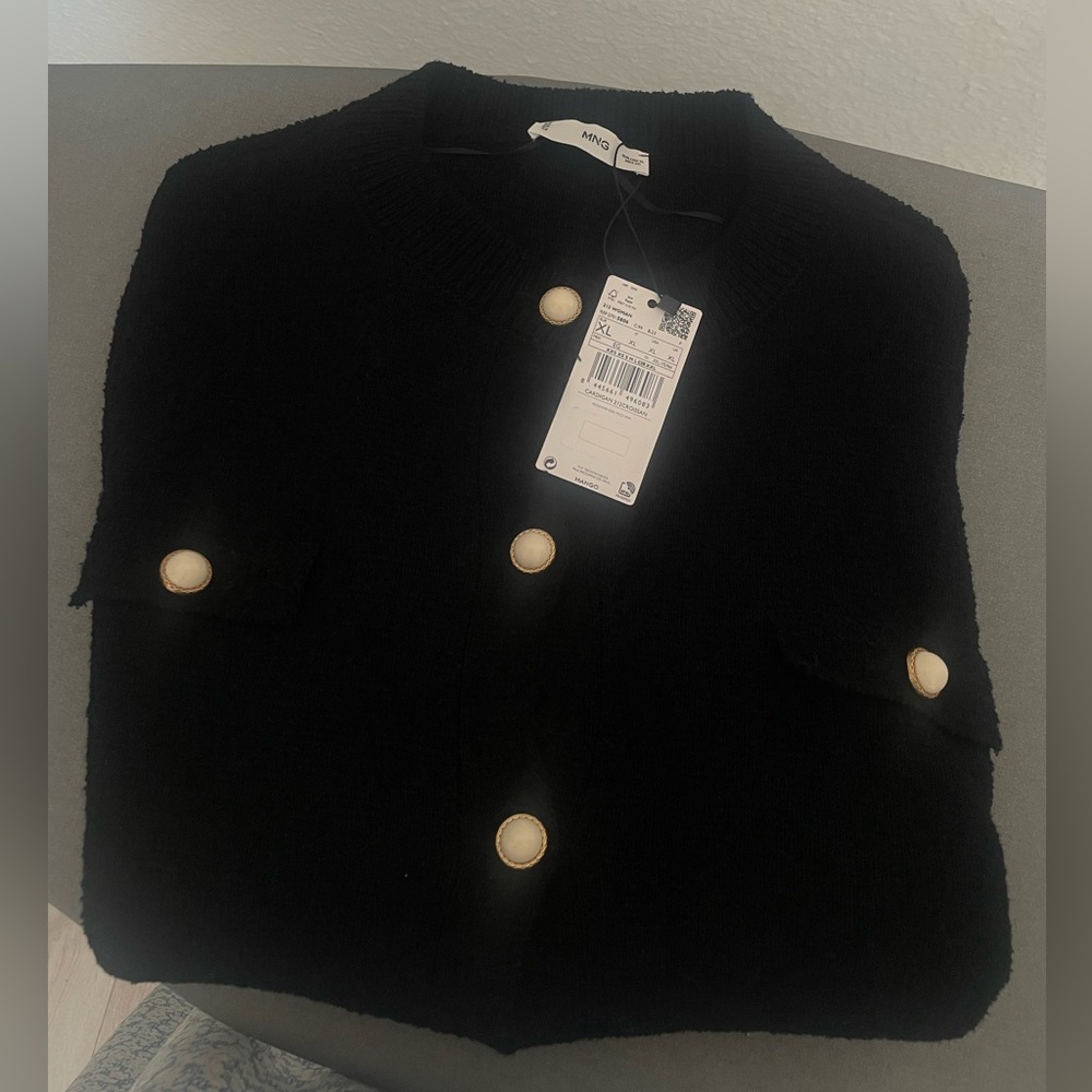 🆕 MANGO Women's Knitted Cardigan with Jewel . - Picture 8 of 10
